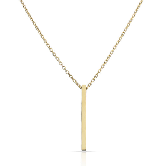 Collar de oro 18K barra para mujer