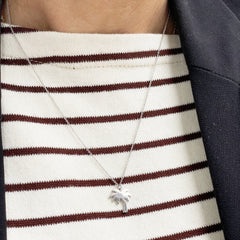 Collar de plata Palmera para MUJER