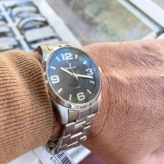 Reloj Nowley hot acero esfera negra para hombre