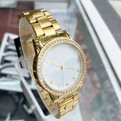 Reloj NOWLEY CHIC dorado esfera blanca dorado para mujer