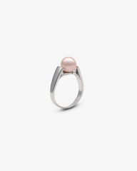 Anillo de plata MAJORICA de perla rosa 8mm para mujer