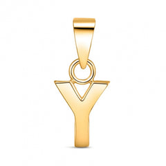 Colgante de plata dorada Inicial nombre para mujer