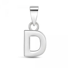 Colgante de plata Inicial nombre para mujer