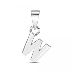 Colgante de plata Inicial nombre para mujer