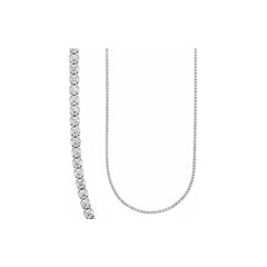 Descubre las cadenas de Salvatore plata con circonitas para mujer que marcan tendencia para brillar en todo momento