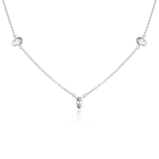 Comprar gargantilla de plata calaveras para mujer online precios baratos, comprar gargantilla de plata calaveras para mujer en Mallorca. Compra online gargantilla de plata calaveras para mujer al mejor precio.