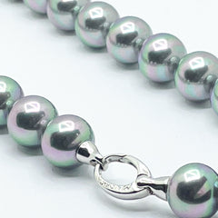 Collar MAJORICA Lyra 45cm perla gris 12mm con cierre de plata para mujer