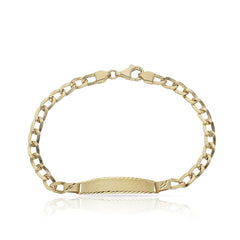 Pulsera de oro 18k ESCLAVA barbada para mujer