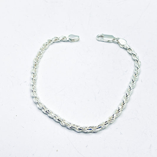 Comprar pulsera de plata cordon salomonico para hombre online precios baratos, comprar pulsera de plata cordon salomonico mujer en Mallorca