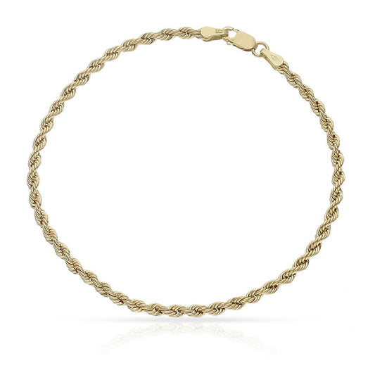 Pulsera de Oro 18k cordon salomonico para hombre o mujer