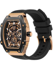 Reloj Ice watch boliday skeleton black gold steel para hombre