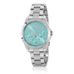 Reloj Marea acero esfera turquesa para mujer