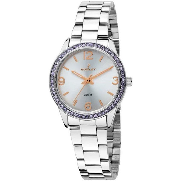 Comprar reloj Nowley de acero para mujer online precios baratos, comprar reloj Nowley de acero para mujer con circonitas en Mallorca