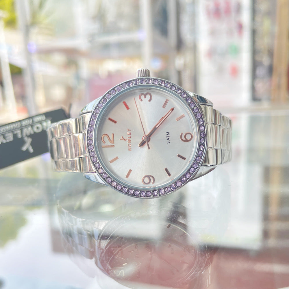 Comprar reloj Nowley de acero para mujer online precios baratos, comprar reloj Nowley de acero para mujer con circonitas en Mallorca
