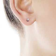 Pendientes MAJORICA Plata perla Nuage 4mm