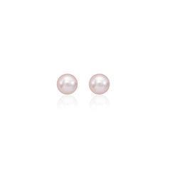 Pendientes MAJORICA Plata perla Rosa 4mm