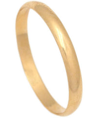 ALIANZA LISA MEDIA CAÑA ORO 18KL - 2,5MM - Joyeria Zeller