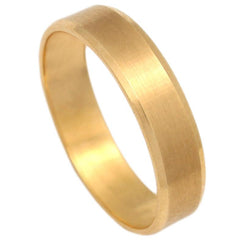 ALIANZA ORO 18KL MATE-BRILLO - 5MM - Joyeria Zeller