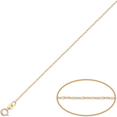 Cadena de oro 18k de eslabones de 1mm para niña comunión