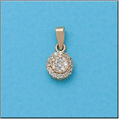 COLGANTE ORO 18KL REDONDO CIRCONITAS - Joyeria Zeller