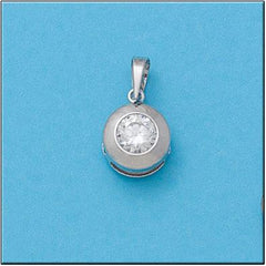 COLGANTE ORO BLANCO 18KL CIRCONITA - 9MM - Joyeria Zeller