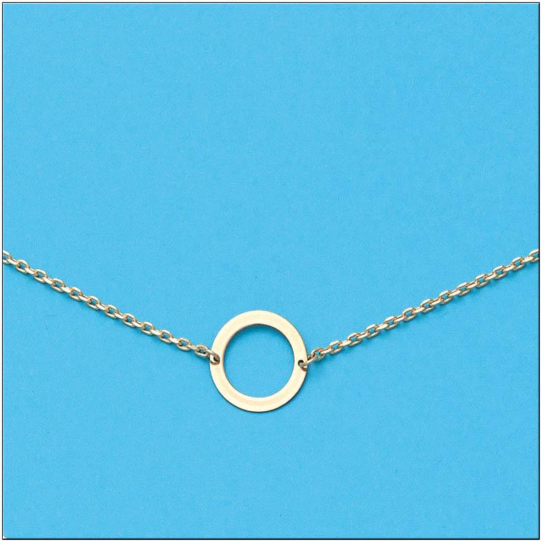 CADENA + COLGANTE CIRCULO ORO 18KL - Joyeria Zeller