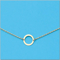 CADENA + COLGANTE CIRCULO ORO 18KL - Joyeria Zeller