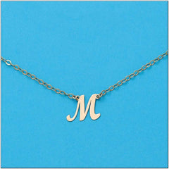 CADENA + COLGANTE LETRA INGLESA ORO 18KL - Joyeria Zeller