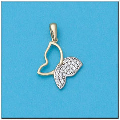 COLGANTE EN ORO DE 18KL MARIPOSA - Joyeria Zeller