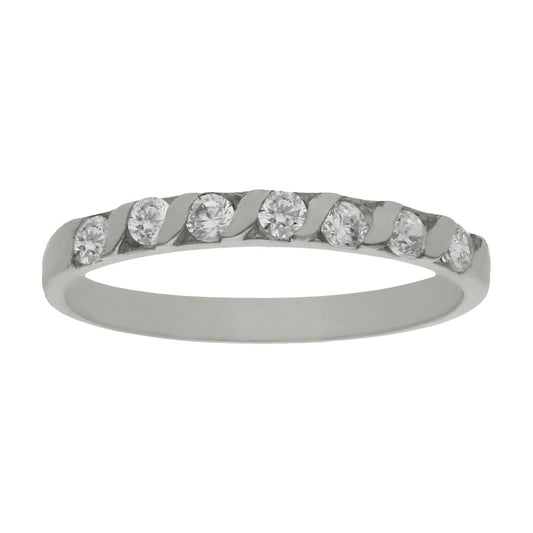 SORTIJA ORO BLANCO 18KL DIAMANTES - Joyeria Zeller