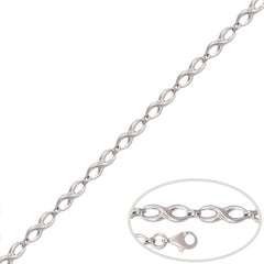 PULSERA INFINITOS ORO BLANCO 18KL - Joyeria Zeller