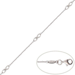 PULSERA INFINITOS ORO BLANCO 18KL - Joyeria Zeller