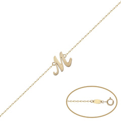 PULSERA LETRA INGLESA ORO 18KL - Joyeria Zeller