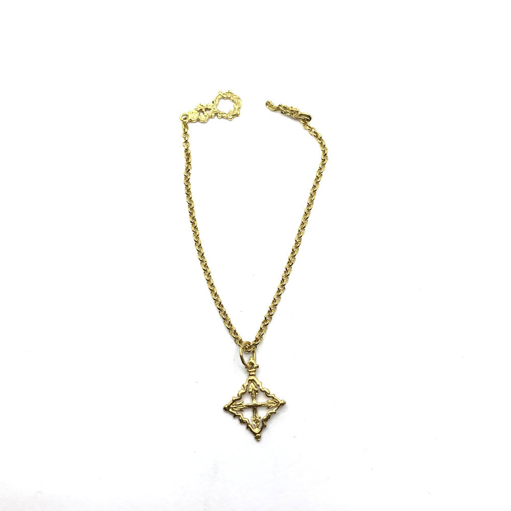 Pulsera Cruz Mallorquina de Oro 18k de Mujer