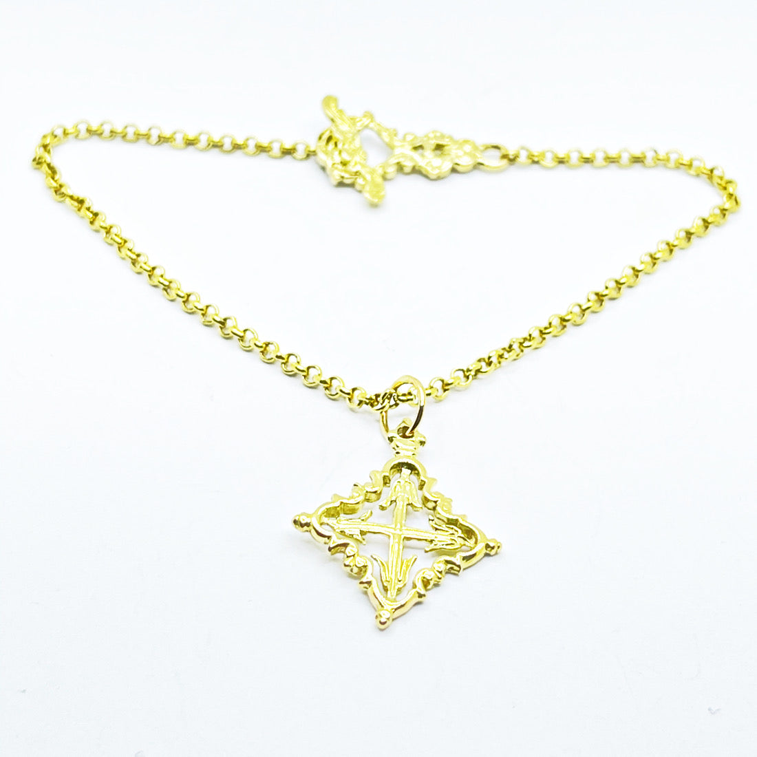 Pulsera Mallorquina de Oro 18k cruz mallorquina o Calatrava para Mujer