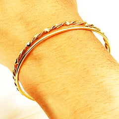 Pulsera de Oro 18k Aros Mallorquines LISO para Mujer