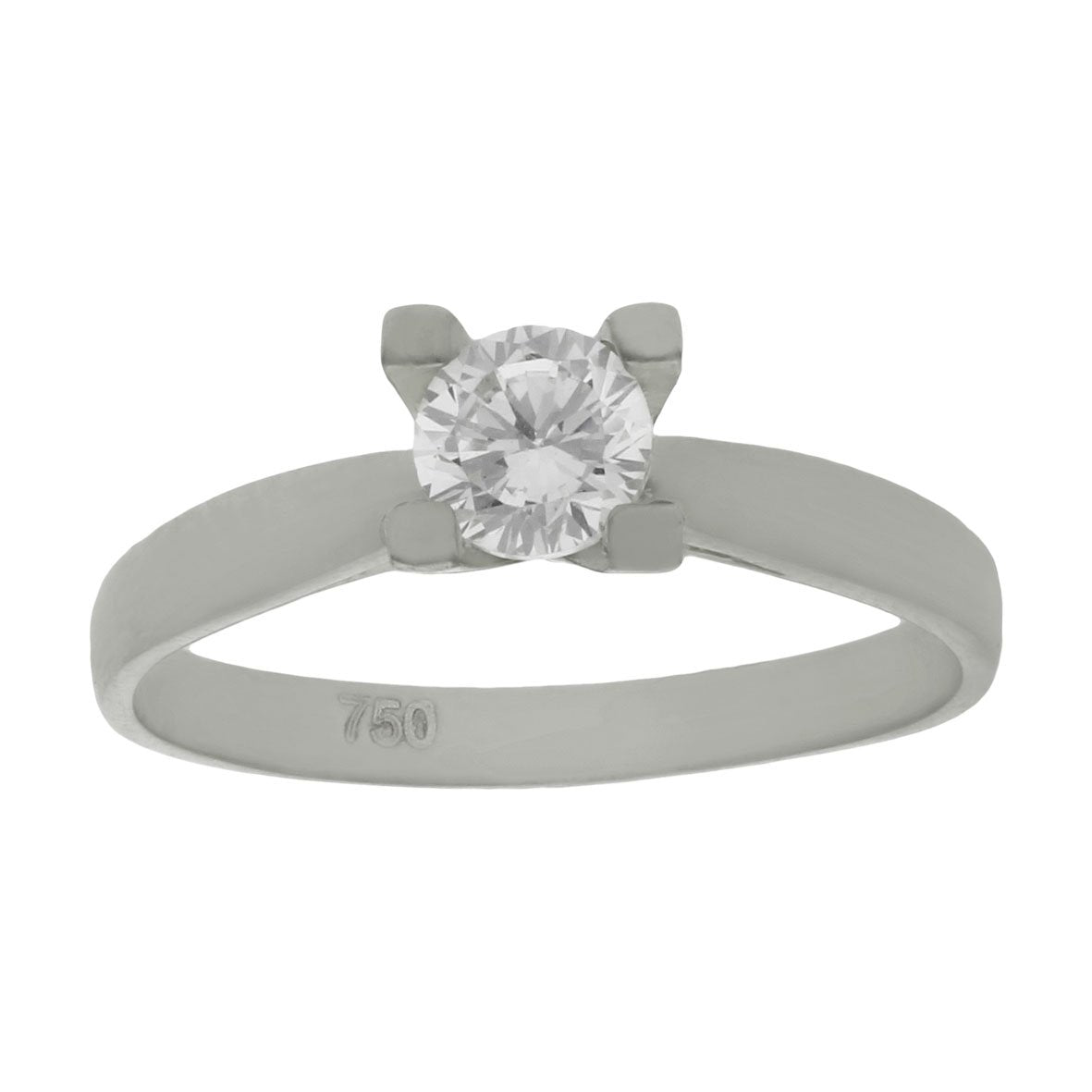 SORTIJA ORO BLANCO 18KL CIRCONITA - Joyeria Zeller