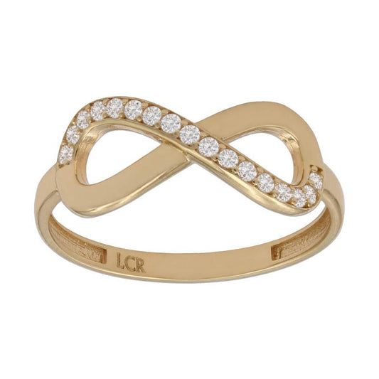 Comprar anillo de oro infinito circonitas para mujer online precios baratos, comprar anillo infinito de oro circonitas para mujer en Mallorca. Compra online anillo de oro infinito circonitas para mujer al mejor precio