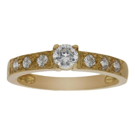 Comprar anillo de compromiso de oro y circonitas online precios baratos, comprar anillo de compromiso de oro y circonitas en Mallorca