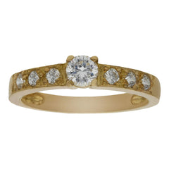 Comprar anillo de compromiso de oro y circonitas online precios baratos, comprar anillo de compromiso de oro y circonitas en Mallorca