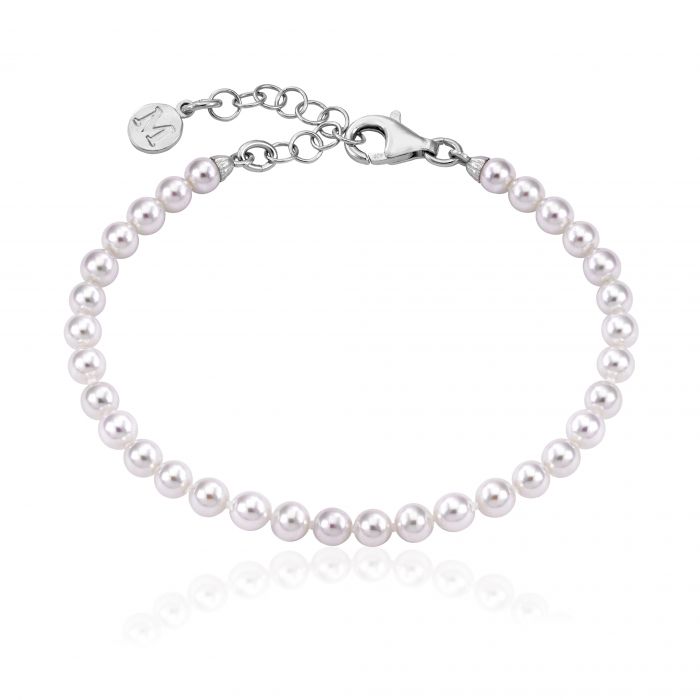 Pulsera de plata MAJORICA Ballet perla blanca de 4mm para mujer