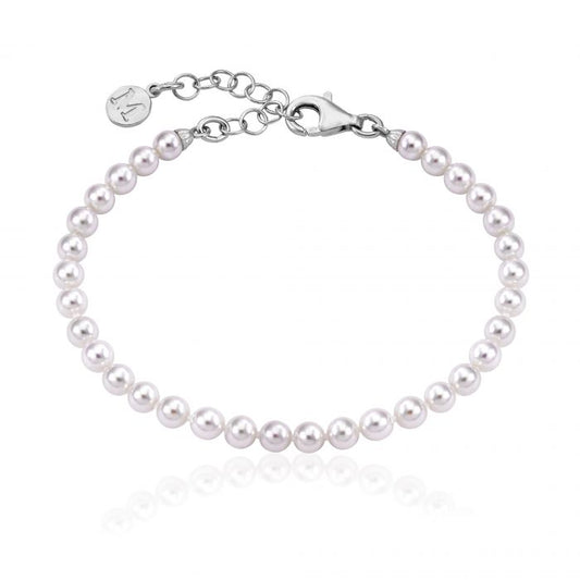 Pulsera de plata MAJORICA Ballet perla blanca de 4mm para mujer