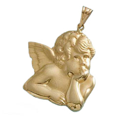 Colgante de Oro 18k Ángel de la guarda 30mm