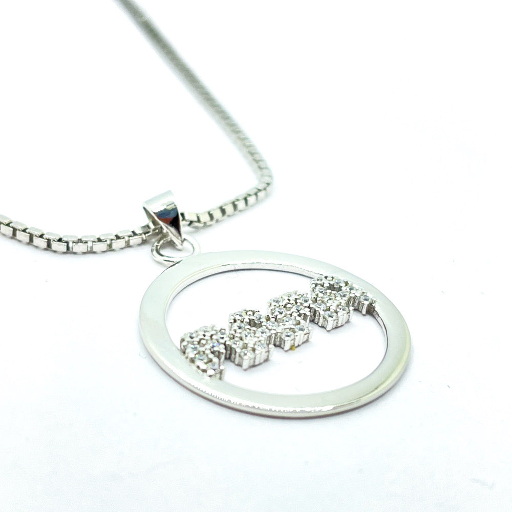 regalo dia de la madre Collar de plata con colgante MAMA con circonitas para mujer