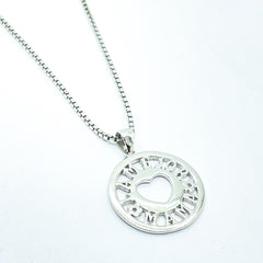 Collar de plata con colgante LA MEJOR MAMA para mujer