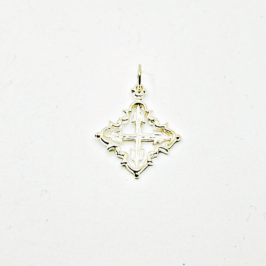 Colgante de plata Cruz mallorquina o Cruz Calatrava