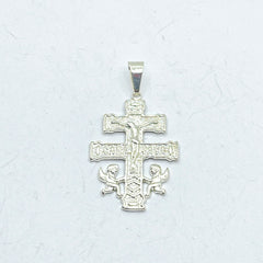 Colgante de plata Cruz de Caravaca 33mm