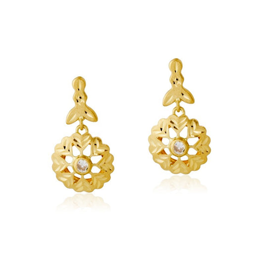 Pendientes Oro 18K tipo Cordobés cierre catalán