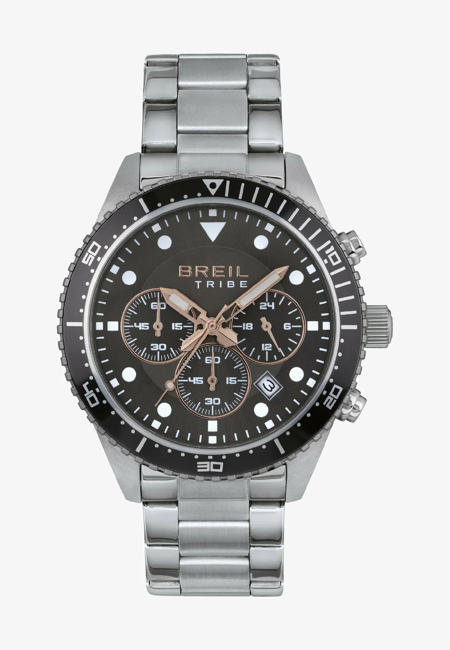 Reloj de acero BREIL Sail negro para hombre