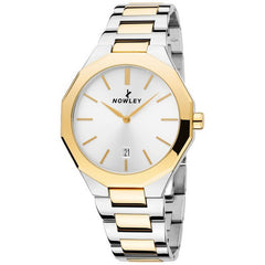 Reloj Nowley plano acero bicolor dorado para hombre